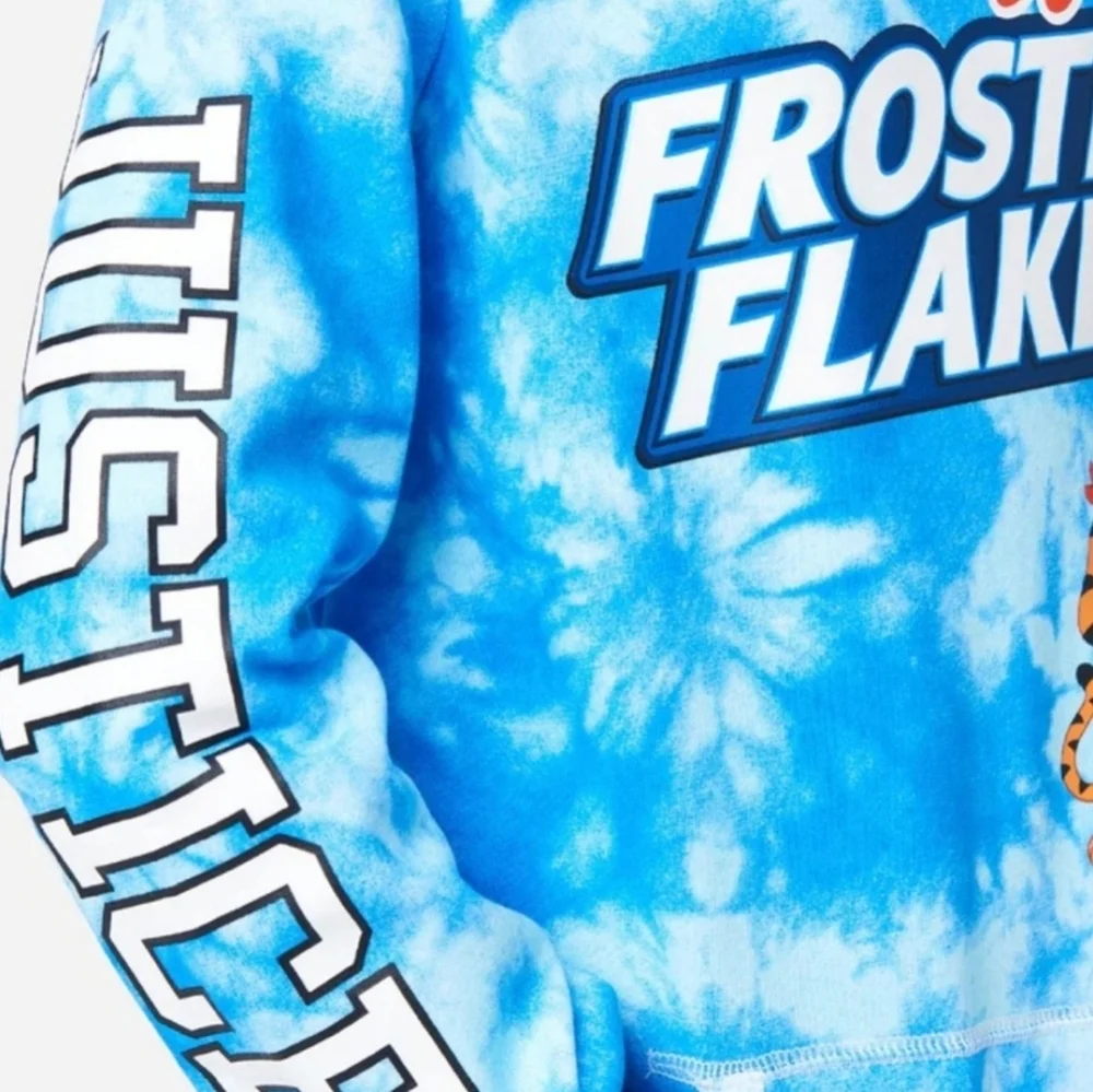 Justice Frosted Flakes, Tony the Tiger, Tie Dye Hoodie Size Medium